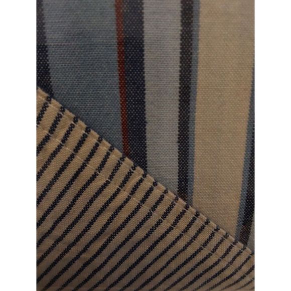 Ralph Lauren GAVIN STRIPE Indigo Blue Cotton Full Queen Duvet Cover Set - Picture 6 of 10